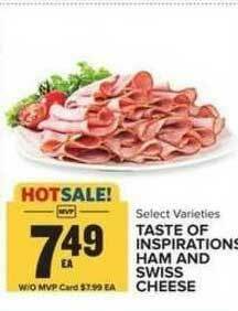 Food Lion Taste Of Inspirations Ham And Swiss Cheese offer