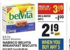 Food Lion Nabisco Belvita Breakfast Biscuits offer