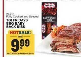 Food Lion TGI Fridays BBQ Baby Back Ribs offer