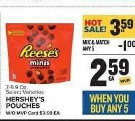 Food Lion Hershey's Pouches offer