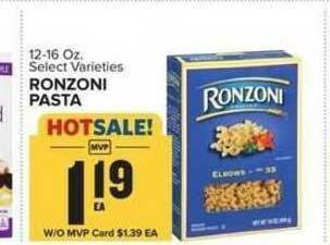 Food Lion Ronzoni Pasta offer