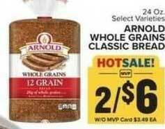 Food Lion Arnold Whole Grains Classic Bread offer