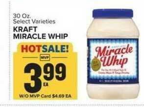 Food Lion Kraft Miracle Whip offer