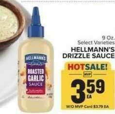 Food Lion Hellmann's Drizzle Sauce offer