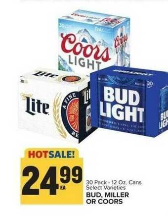 Food Lion Bud, Miller Or Coors offer