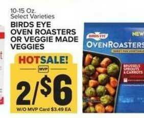 Food Lion Birds Eye Oven Roasters Or Veggie Made Veggies offer