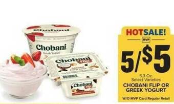 Food Lion Chobani Flip Or Greek Yogurt offer