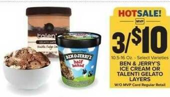 Food Lion Ben & Jerry's Ice Cream Or Talenti Gelato Layers offer