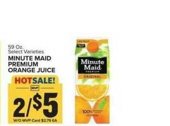 Food Lion Minute Maid Premium Orange Juice offer
