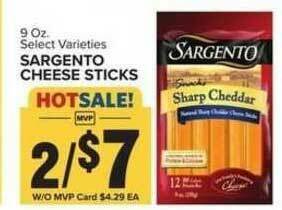 Food Lion Sargento Cheese Sticks offer