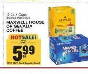 Food Lion Maxwell House Or Gevalia Coffee offer