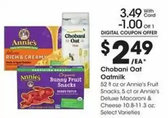 Kroger Chobani Oat Oatmilk offer