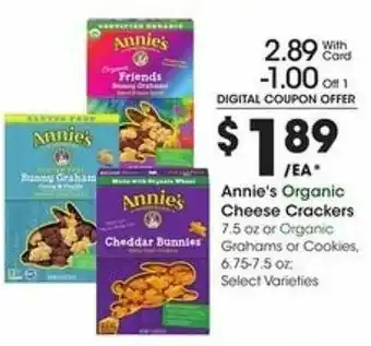 Kroger Annie's Organic Cheese Crackers offer