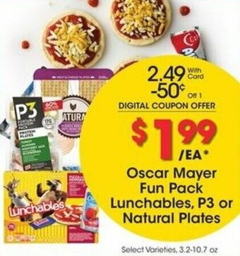 Kroger Oscar Mayer Fun Pack Lunchables offer