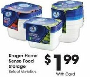 Kroger Kroger Home Sense Food Storage offer