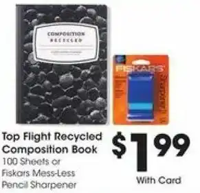 Kroger Top Flight Recycled Composition Book offer