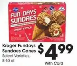 Kroger Kroger Fundays Sundaes Cones offer