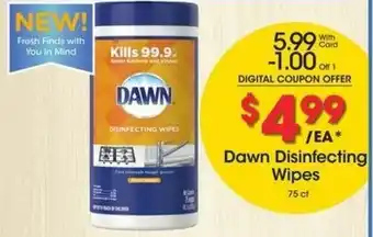 Kroger Dawn Disinfecting Wipes offer