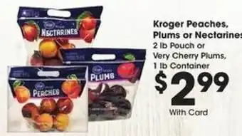 Kroger Kroger Peaches, Plums or Nectarine offer
