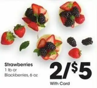 Kroger Strawberries 6 oz offer