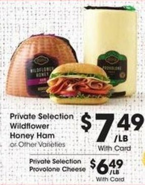 Kroger Private Selection Wildflower Honey Ham offer