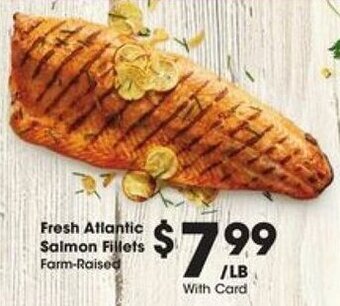 Kroger Fresh Atlantic Salmon Fillets offer