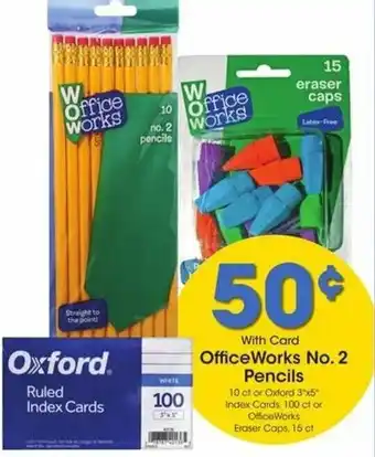 Kroger OfficeWorks No.2 Pencils offer