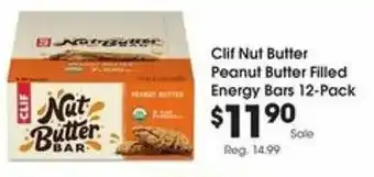 Kroger Clif Nut Butter Peanut Butter Filled Energy Bars offer