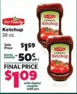 Family Fare Ketchup 38 oz offer