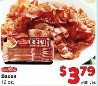 Family Fare Bacon 12 oz offer