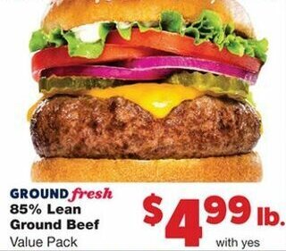 Family Fare 85% Lean Ground Beef offer