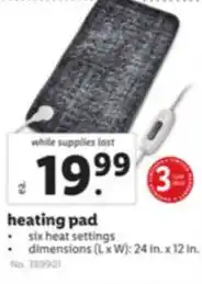 Lidl heating pad offer