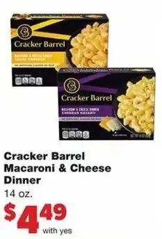 Family Fare Cracker Barrel Macaroni & Cheese Dinner 14 oz offer
