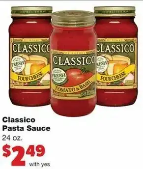Family Fare Classico Pasta Sauce 24 oz offer
