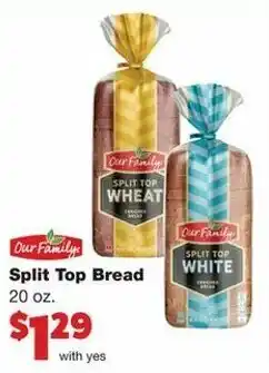 Family Fare Split Top Bread 20 oz offer