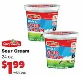 Family Fare Sour Cream 24 oz offer
