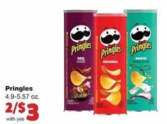 Family Fare Pringles 4.9-5.57 oz offer
