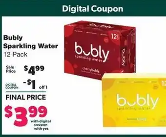 Family Fare Bubly Sparkling Water offer