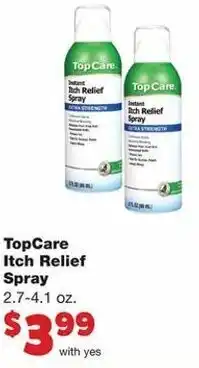 Family Fare TopCare Itch Relief Spray 2.7-4.1 oz offer