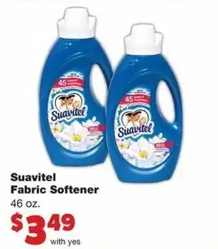 Family Fare Suavitel Fabric Softener 46 oz offer