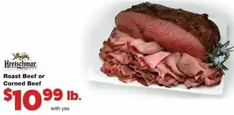 Family Fare Roast Beef or Cored Beef offer