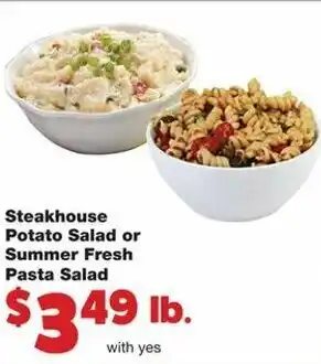 Family Fare Steakhouse Potato Salad or Summer Fresh Pasta Salad offer