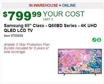 Costco Samsung 65 offer