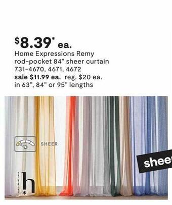 JC Penney Home expressions remy rod-pocket 84 offer