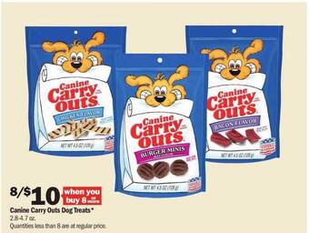 Meijer Canine carry outs dog treats offer