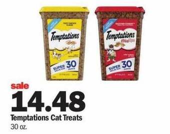 Meijer Temptations cat treats offer