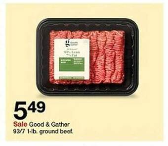 Target Good & gather ground beef. offer