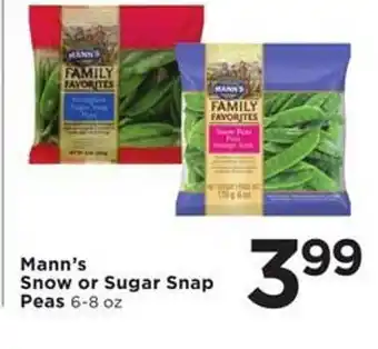 Mann's now or sugar snap peas