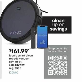 JC Penney Iconic smart clean robotic vacuum offer