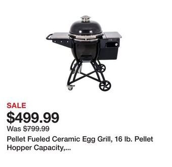 Tractor Supply Company Pellet fueled ceramic egg grill, 16 lb. pellet hopper capacity, egg1000as offer